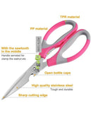 Multifunctional stainless steel household kitchen scissors
