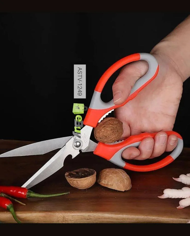 Multifunctional stainless steel household kitchen scissors