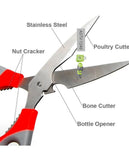 Multifunctional stainless steel household kitchen scissors