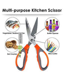 Multifunctional stainless steel household kitchen scissors