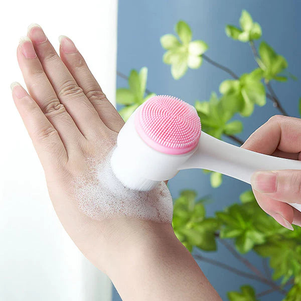 3D Double-Sided Face Cleansing Massage Brush