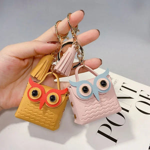 Cartoon Flower Purse Keychain For Coin, Earphone and Car Accessories