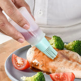 2 Silicone Oil Bottles with Controllable Oil Absorbing Barbecue Brush