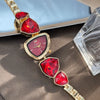 Women's Luxury Colorful Rhinestone Chain Watch