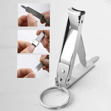 Foldable Ultra-Thin Nail Clippers Keychain