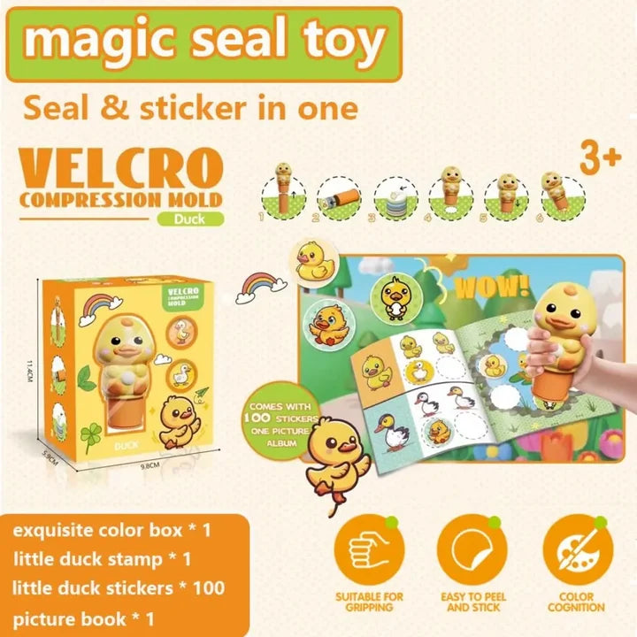 Cute Waterproof Stamp Stickers For Kids