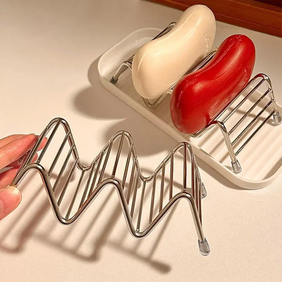 Multifunctional Stainless Steel Drainage Soap Tray