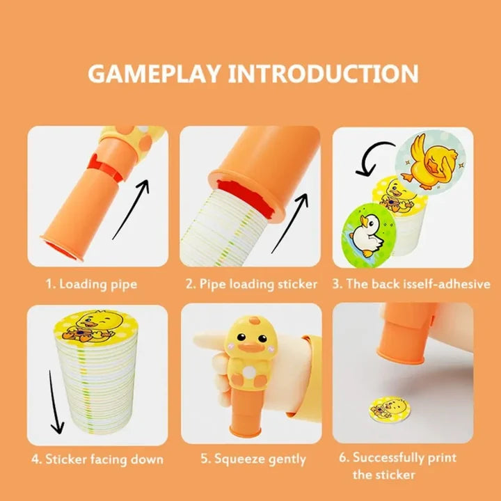 Cute Waterproof Stamp Stickers For Kids