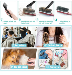 2-in-1 Hair Brush Cleaning Tool