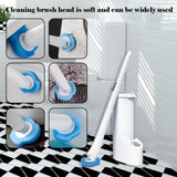 Disposable Toilet Brush Cleaner with Replaceable Heads