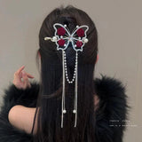 Fashion Butterfly Tassel Hairpin