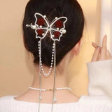 Fashion Butterfly Tassel Hairpin