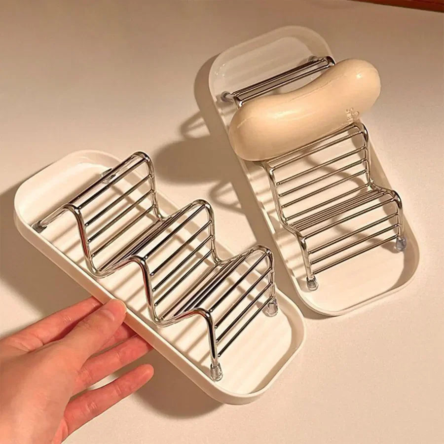 Multifunctional Stainless Steel Drainage Soap Tray