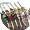 Women's Luxury Colorful Rhinestone Chain Watch