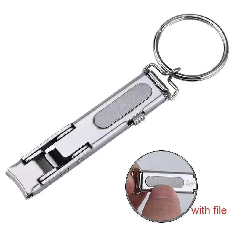 Foldable Ultra-Thin Nail Clippers Keychain
