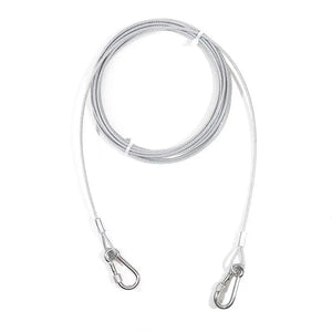 Stainless Steel PVC Coated Clothesline, Portable Windproof Indoor/Outdoor