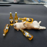 Realistic Drunken Puppy Car Ornament