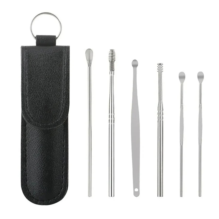 7pcs Portable Stainless Steel Ear Cleaning Set