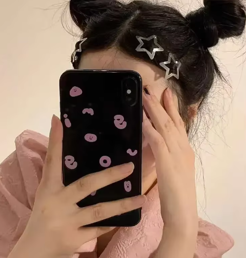Silver Star Hair Clips