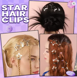 Silver Star Hair Clips
