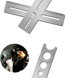 Adjustable Stainless Steel Hole Locator Ruler