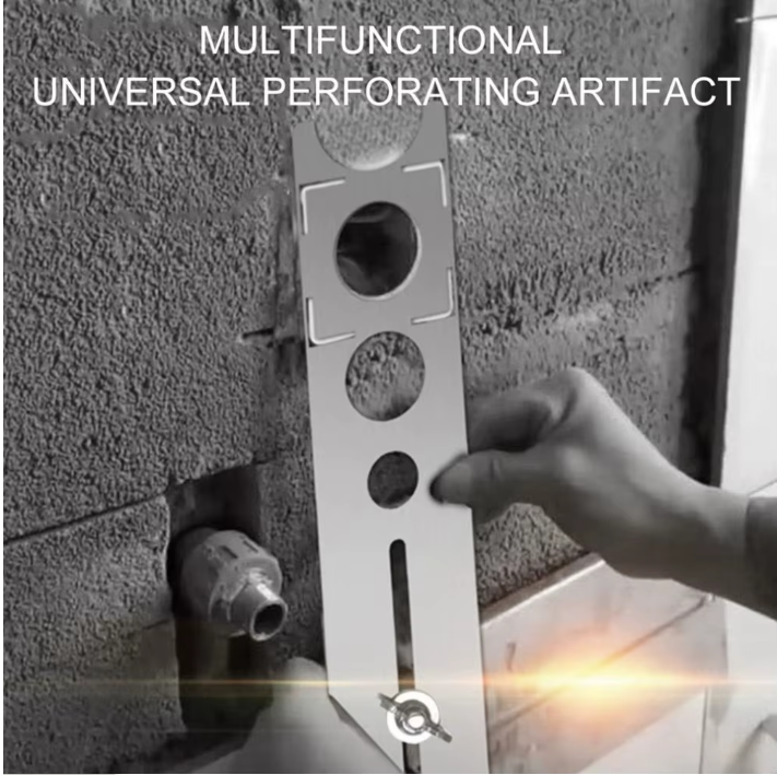 Adjustable Stainless Steel Hole Locator Ruler