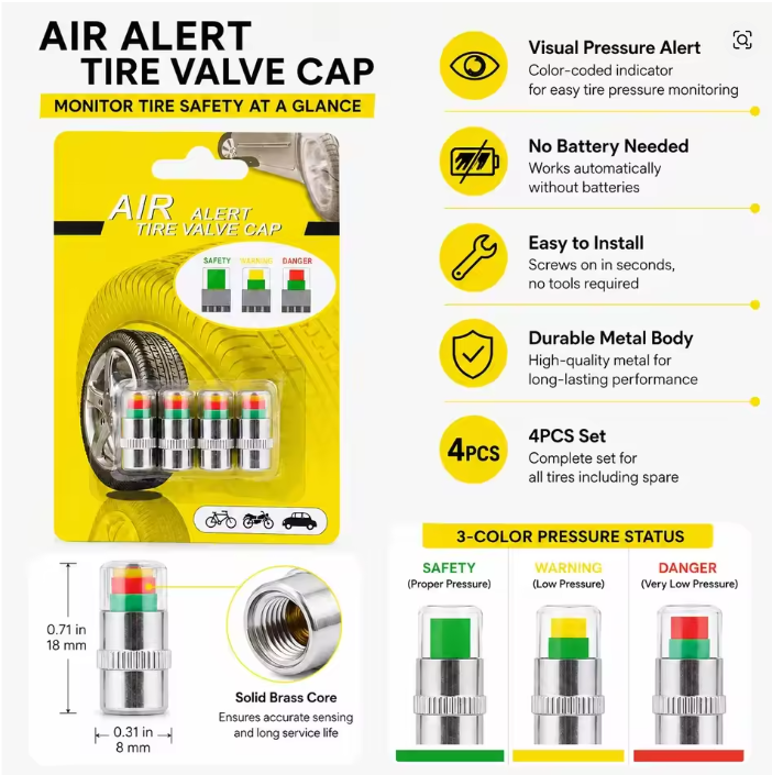 Tire Pressure Monitor Caps