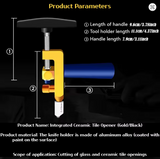 Portable 2-in-1 Tile Cutter -Ceramic & Glass Tile Cutter Hand Tool