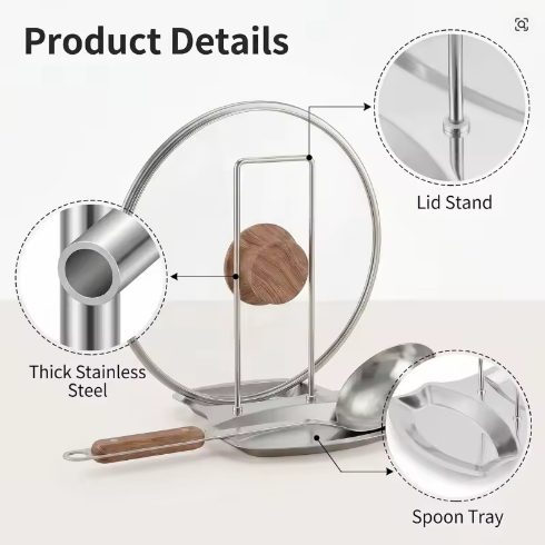 Stainless Steel Pot Lid Rack