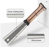 Foldable Double Sided Hand Saw with Wood Handle