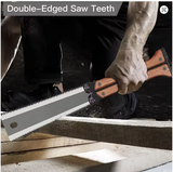 Foldable Double Sided Hand Saw with Wood Handle