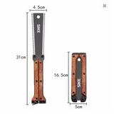 Foldable Double Sided Hand Saw with Wood Handle