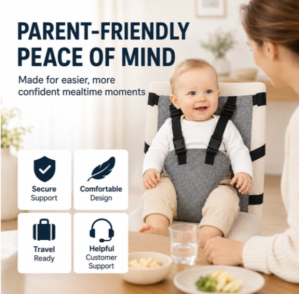 Portable Baby High Chair Safety Harness Strap