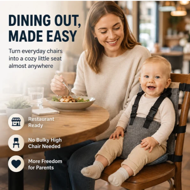 Portable Baby High Chair Safety Harness Strap
