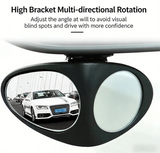 Dual View Blind Spot Mirror for Easier Parking & Wheel Visibility