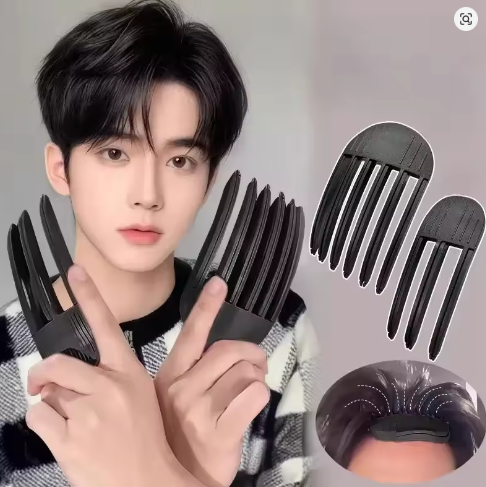 Fluffy Hairpin Curling Bangs Clips