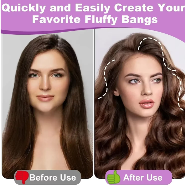 Fluffy Hairpin Curling Bangs Clips