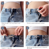 Elastic Spring Waistband Extender Button
