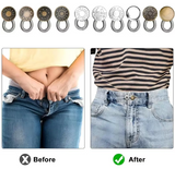 Elastic Spring Waistband Extender Button