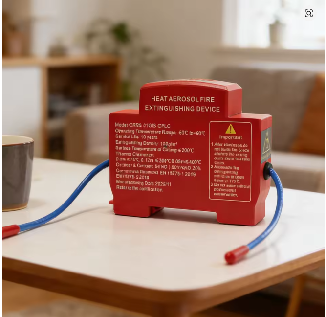 heat aerosol fire extinguishing device
