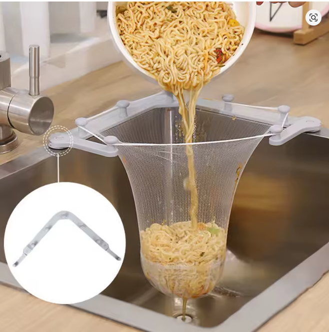 Multi-Purpose Kitchen Sink Food Residue Filter Rack