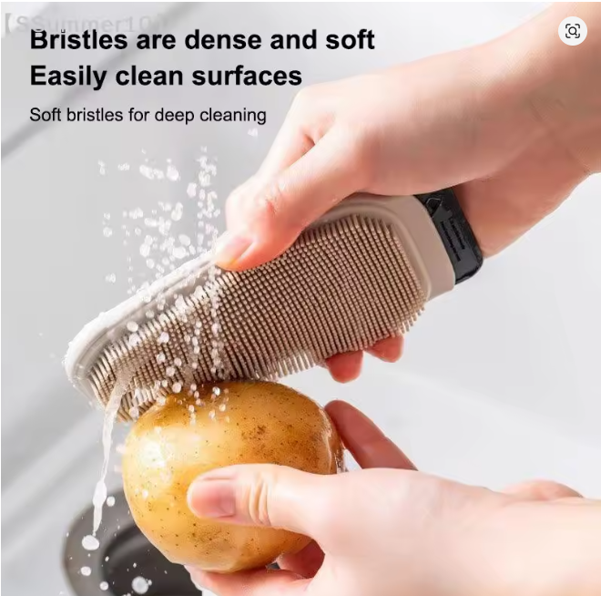 Silicone Cleaner Peeler Potato Carrot Scraper