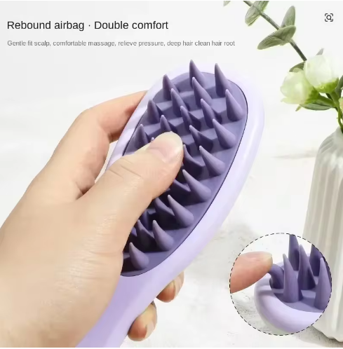 Double Sided Silicone Scalp Massage Brush