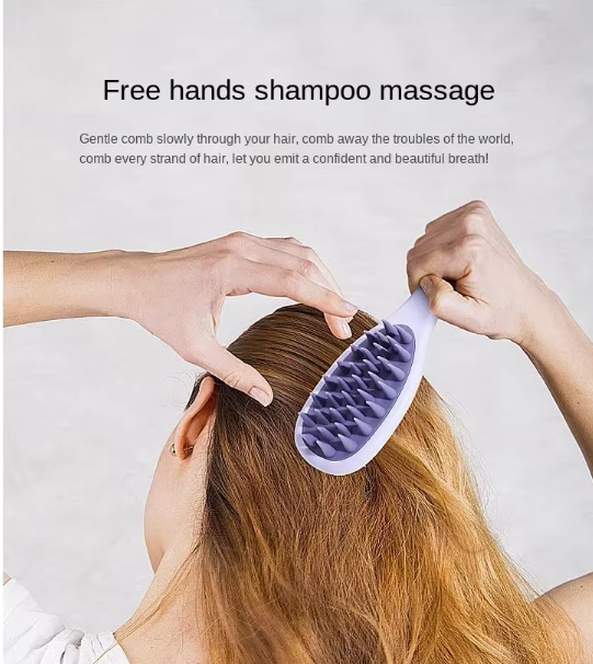 Double Sided Silicone Scalp Massage Brush