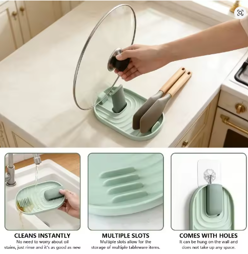 Multifunctional Pot Lid Shovel Storage Rack