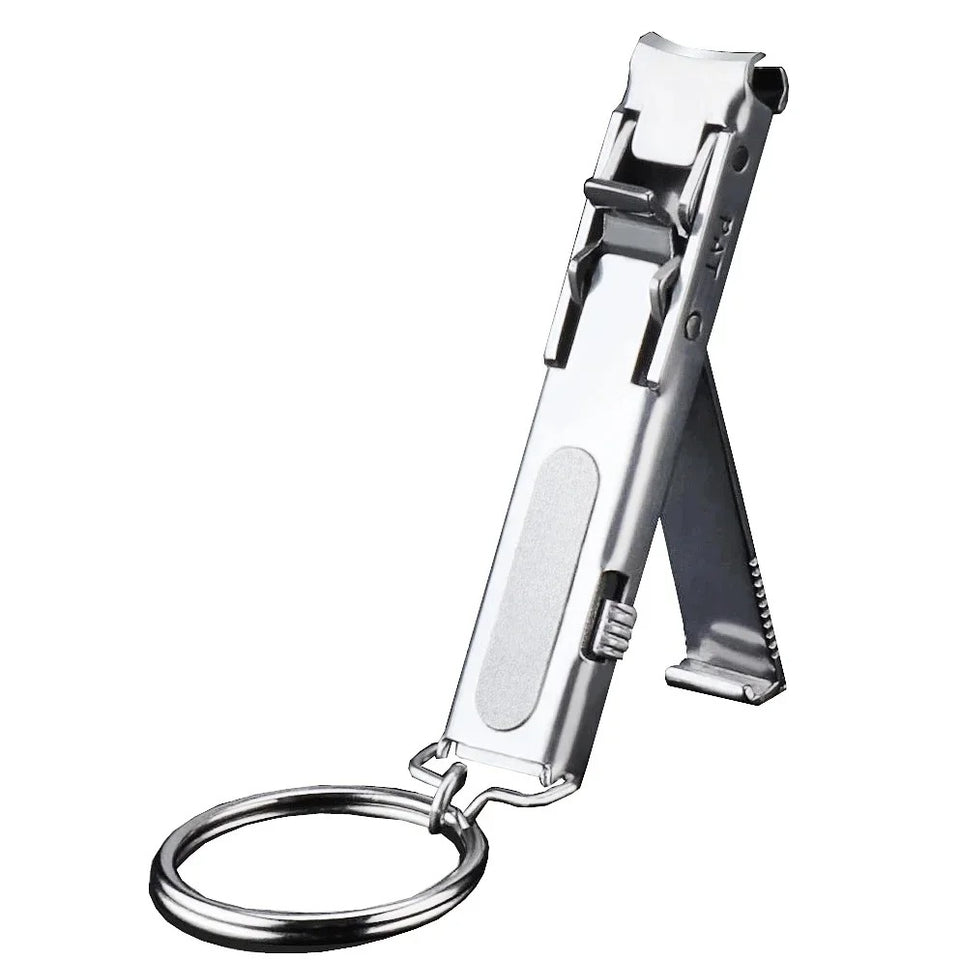 Foldable Ultra-Thin Nail Clippers Keychain