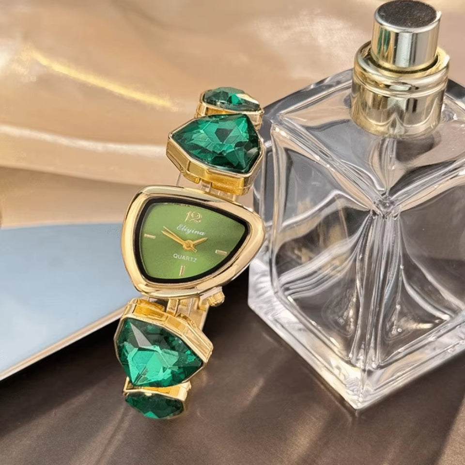 Women's Luxury Colorful Rhinestone Chain Watch