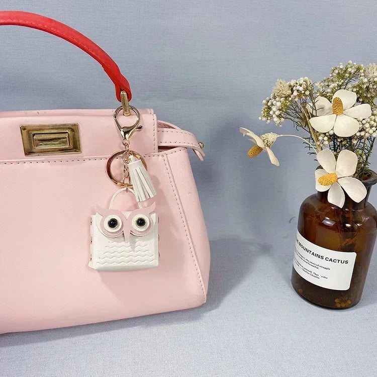 Cartoon Flower Purse Keychain For Coin, Earphone and Car Accessories