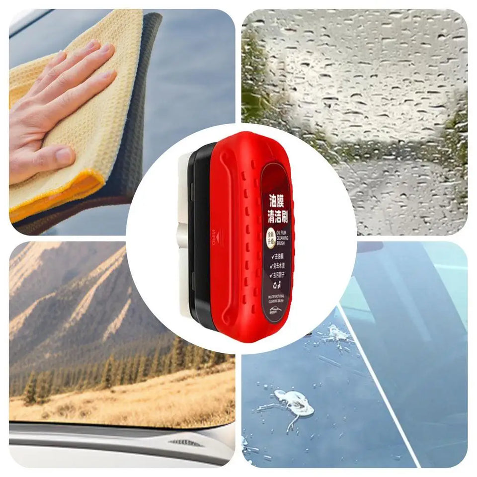 Automotive Oil Film Cleaning Brush To Improve Clarity And Visibility Of Car Glass