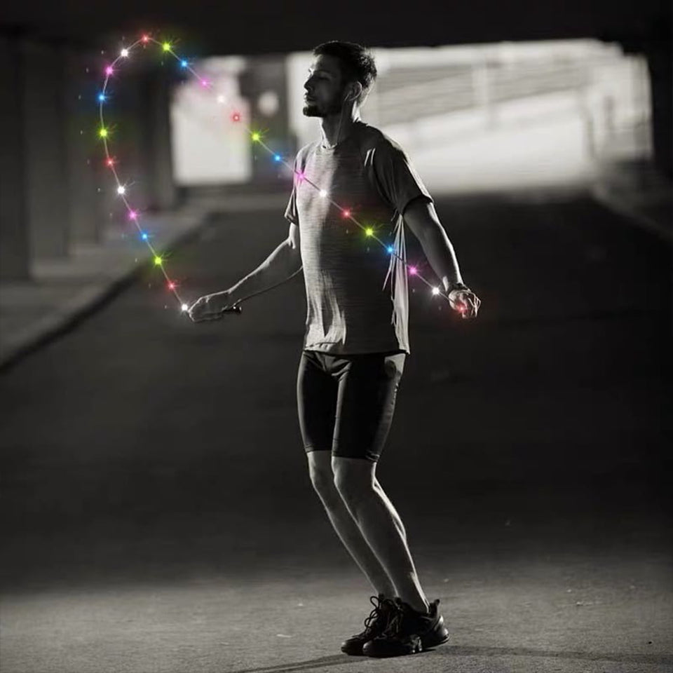 Colorful LED Skipping Rope for Night Exercises